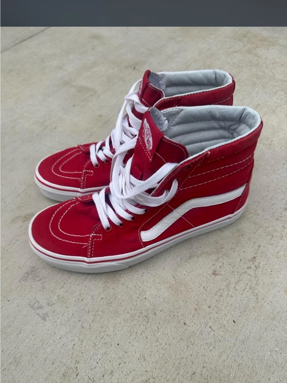 Vans Sk8-Hi Red High-Top Sneakers